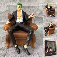 One Piece Roronoa Zoro sofa sitting anime figure