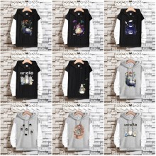 Totoro anime fake two pieces thin cotton hoodies