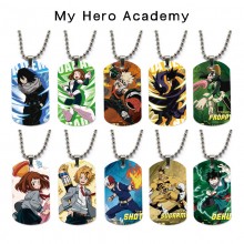 My Hero Academia anime dog tag military army neckl...