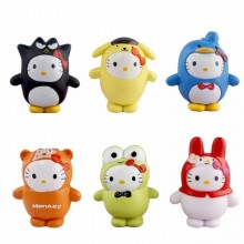 Hello Kitty anime figures set(6pcs a set)(OPP bag)