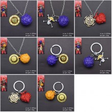 One Piece Devil Fruit anime key chain/necklace