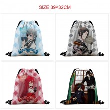 Kuroshitsuji Black Butler anime nylon drawstring b...