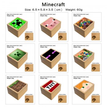 Minecraft game wooden music box