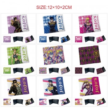 JoJo's Bizarre Adventure anime snap wallet buckle purse