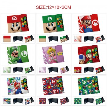 Super Mario anime snap wallet buckle purse