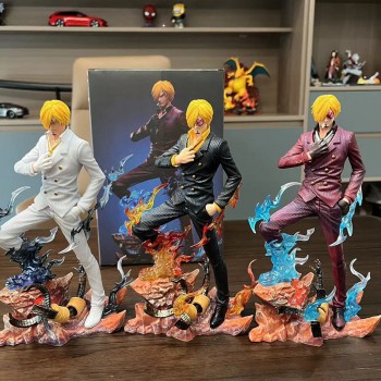 One Piece LX Vinsmoke Sanji anime figure(can lightable)