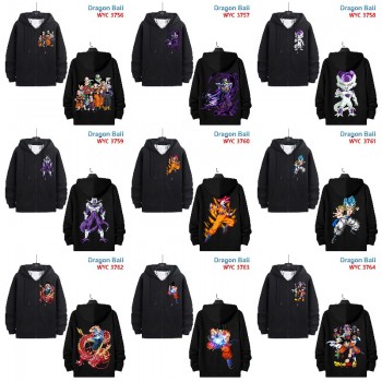 Dragon Ball anime zipper cotton long sleeve hoodies cloth