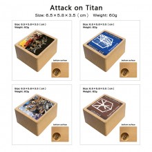 Attack on Titan anime wooden music box