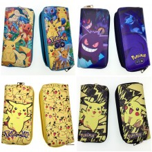 Pokemon anime zipper long wallets