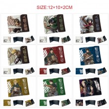 Attack on Titan anime snap wallet buckle purse