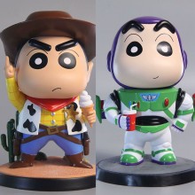 Crayon Shin-chan cowboy Buzz Lightyear anime figur...