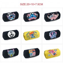 Stitch anime canvas pen bag pencil case