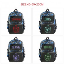 The Seven Deadly Sins anime nylon backpack bags