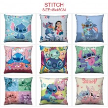 Stitch anime two-sided pillow pillowcase 45*45cm