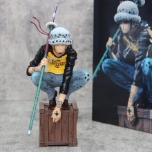 One Piece Trafalgar D Water Law squatting anime fi...