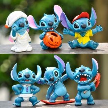 Stitch anime figures set(6pcs a set)(OPP bag)