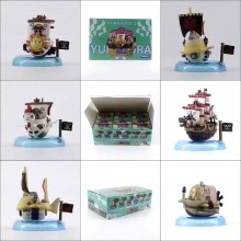 One Piece pirate boat Thousand Sunny Going Merry figures(6pcs a set)