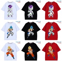 Dragon Ball 230g DTG direct injection short sleeve cotton t-shirts