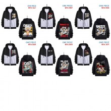 One Piece anime zipper cotton long sleeve hoodies cloth