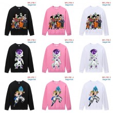 Dragon Ball anime long sleeve round neck thin cotton hoodies cloth