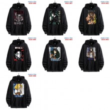 Attack on Titan anime American Retro Make Old Washable Cotton Hoodies