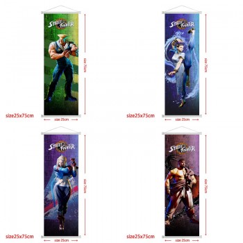 Street Fighter 6 game wall scroll wallscrolls 25*75CM