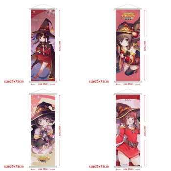 konosuba an explosion on this wonderful world anime wall scroll wallscrolls 25*75CM