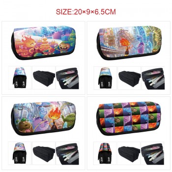 Elemental anime pen case pencil bag