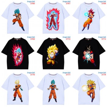 Dragon Ball 230g DTG direct injection short sleeve cotton t-shirts