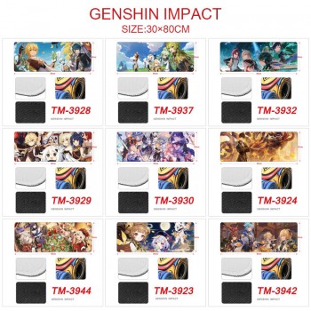 Genshin Impact game big mouse pad mat 30*80CM