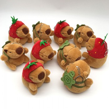 4.4inches Capybara Rodent plush dolls set(10pcs a set)