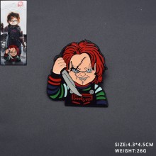 Child's Play Chucky anime brooch pin