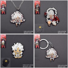 One Piece Nika Monkey D Luffy anime key chain/necklace/pin