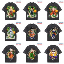 Dragon Ball anime short sleeve wash water worn-out cotton t-shirt