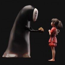 Spirited Away ogino chihiro No Face man anime figu...