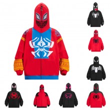 Spider Man anime 3D printing hoodie sweater cloth zipper