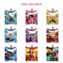 Demon Slayer anime flano summer quilt blanket