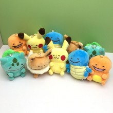 4inches Pokemon plush dolls set(10pcs a set)