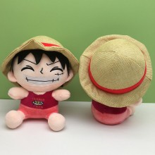 9inches One Piece Monkey D Luffy anime plush doll