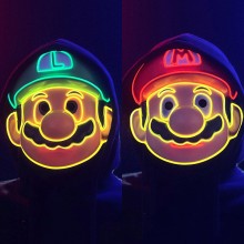 Super Mario cosplay led el mask