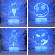 The Nightmare Before Christmas Anime Acrylic Figure 3D Lamp USB Night Light