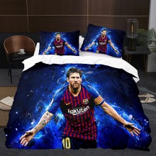 Lionel Messi Cristiano Ronaldo sheet quilt cover+pillowcase