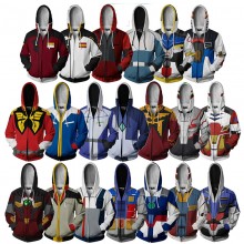 Gundam anime 3D printing hoodie sweater cloth