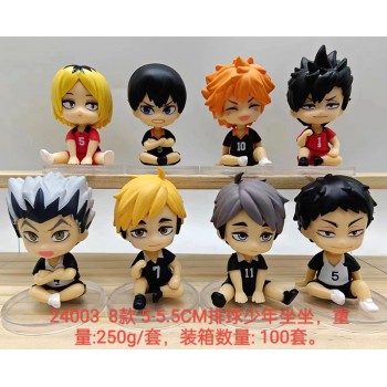 Haikyuu anime figures set(8pcs a set)(OPP bag)