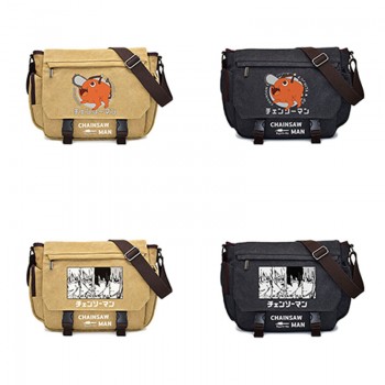 Chainsaw Man anime canvas satchel shoulder bag