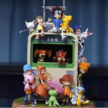 Digital monster Digimon Family anime figures set