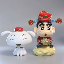 Crayon Shin-chan God Wealth anime figures set(2pcs...