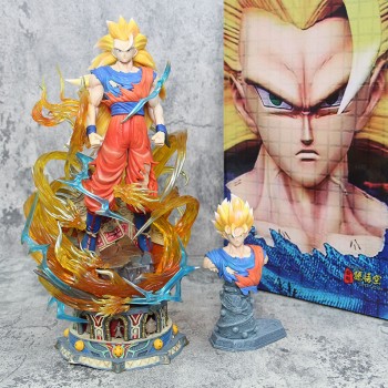 Dragon Ball Super Saiyan 3 Son Goku anime figure