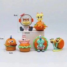 Spongebob anime figures set(6pcs a set)(OPP bag)