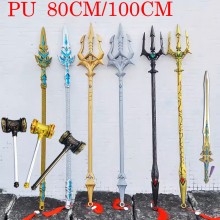 Doula Continent anime cosplay weapons knife pu swords hammers